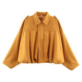 Women's Fall Lapel Collar Jacket 2026 | Trendy Jacket - Black
