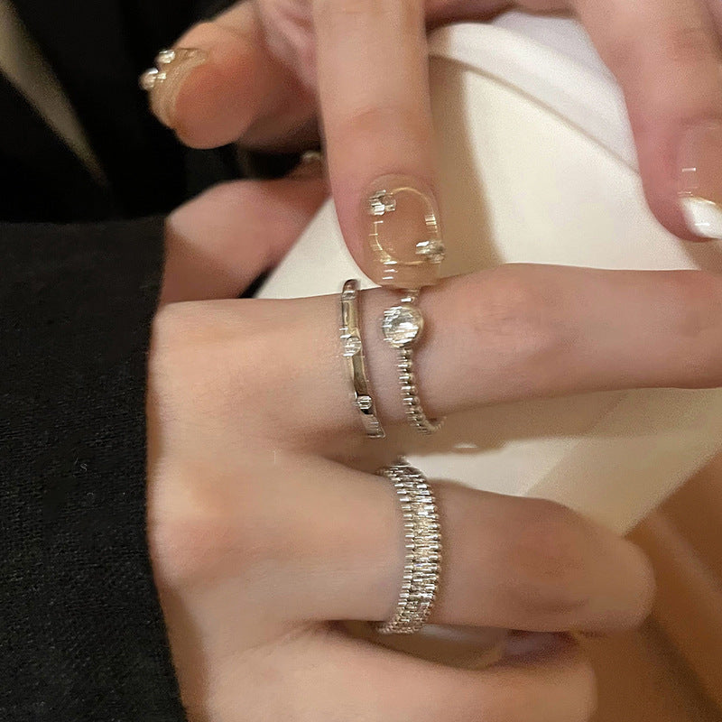 Minimalist Silver-Tone Open Ring - view 3