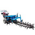 Hand-held single and double chain trenching machine diesel orchard multifunctional agricultural trenching machine cable pipeline trenching machine