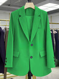 Women's Fall Casual Elegant Blazer + Top 2026 | Casual Blouse - Ginger Yellow