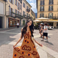 Bali Vacation Beach Long Dress, Sanya Travel Style