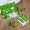 莱蔻泥膜袋包系列5g×12包 樱花抹茶绿豆面膜泥 英文包装跨境厂家