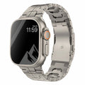 Fits Apple Watch Band Titanium Alloy Metal 3 Bead Iron Man Butterfly Buckle Stainless Band iwatch Band