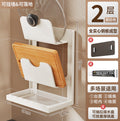 pot lid storage rack, kitchen storage rack, multi-functional kitchen knife rack, punch-free countert