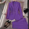 Women's Fall Korean Retro Fitted Jacket + Pants + Top Set 2026 - Emerald
