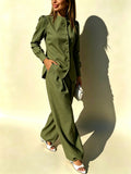 Casual Fashion High Waist Pants + Top Set