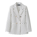 Women's Fall Elegant Slimming Blazer + Top 2026 | Casual Blouse - Orange Red