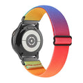 For 20 / 22mm Samsung Nylon Day Lettering Clasp Adjustable Smart Watch Band Huawei GT Single Row Band