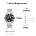 Swiss Brand Mens Watch Simple Formal Steel Band Men Watch Casual Waterproof Quartz Watch Men Premium