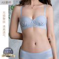 8295福利款无肩带透气无痕立体小圆杯内衣舒适聚拢无钢圈美背文胸