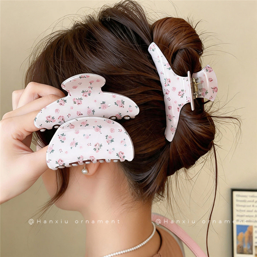 Korean Acrylic Flower Hair Claw Clip - view 4