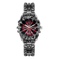 Y2K Year Vintage Watch Men Unique-Shaped Claw Piece alabaster Western Grid Premium Waterproof Quartz Watch