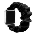 For apple iwatch Watch Band Overseas Layered Combo Crease Color Ding Shiny Thread Satin Stretch Large Scrunchie Apple Band