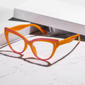 Contrast Cat-Eye Plano Women ins Breeze Western Glasses Frame Men Party Personality Bare Face Stud Wear Jewelry Frame