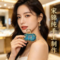 国潮文创宋锦小众多款轻奢时尚气质国风发夹中式饰配抓夹头饰成品
