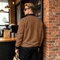 european and american ebay men's spring and autumn suede bomber jacket foreign trade motorcycle jack
