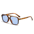 2024 New T Lettering Pair Bridge Sunglasses Square Fashionable Overseas Trendy Men Sunglasses Women Retro ins Sunglasses