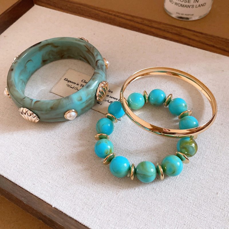 Vintage Geometric Flower Bracelet - view 12