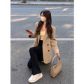 Women's Fall Korean Casual Petite Blazer 2026 - Khaki