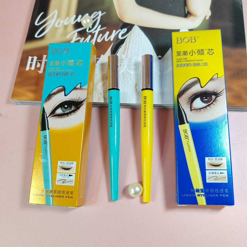 BOB Precision Liquid Eyeliner - Quick-Dry, Smudge-Proof & Ultra Black