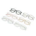 New Overseas Square Glasses Frame Men Retro Blue-Light Glasses Simple Personality Fashionable Gift Photochromic Color Plano