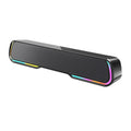RGB Marquee Mini Sound Blaster Audio Desktop Long Portable Subwoofer High Power Bluetooth Speaker Wireless