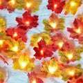 Thanksgiving Maple Leaf Light String LED Battery Box Colored Light String Garden Thanksgiving Harvest Festival Decorative Pumpkin Maple Leaf Light String