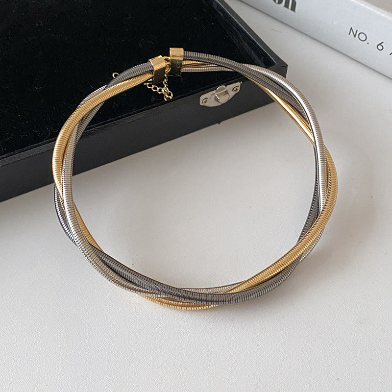 Oversized Geometric Metal Cuff Bracelet - view 10