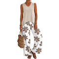 Printed Tank Top + Pants 2-Piece Set