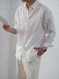 Nengmeng Linen Texture Loose Cooling Shirt