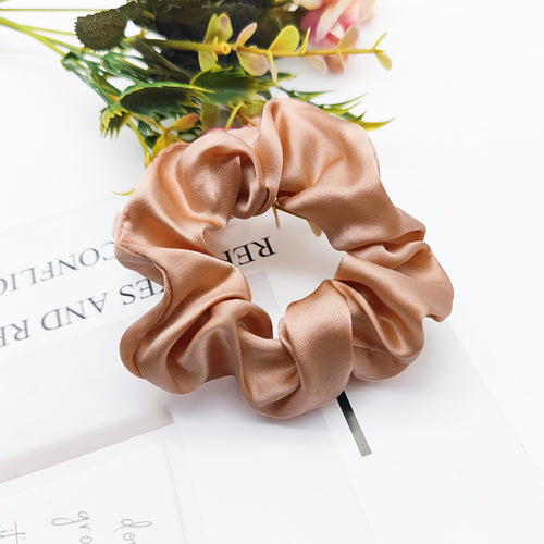 Fashionable Korean Silk Large Cord Hair Tie French 100 % Mulberry Silk Hair Tie Hair Accessory Ponytail Head Flower Wholesale Hair Care
