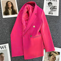 Women's Fall Korean Casual Petite Blazer 2026 - Red