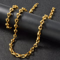 Simple Street 3D Heart Cuban Chain Cutout Heart Spliced Unique Design Detail Necklace Bracelet Set Band Clasp Set