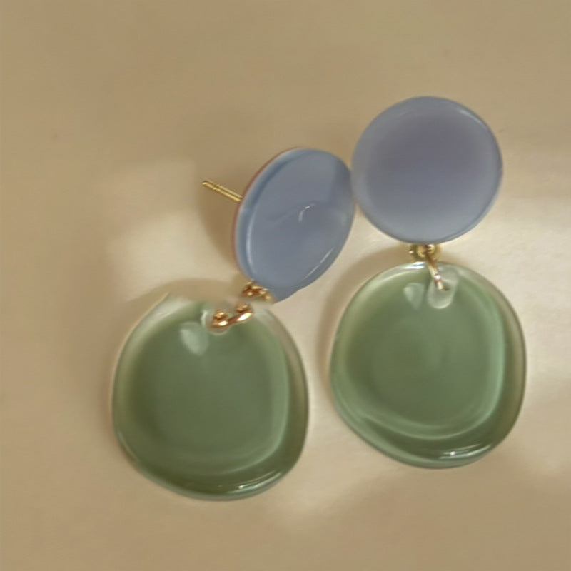 Gradient Jelly Flower Stud Earrings - view 8