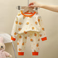 children's underwear pure cotton set autumn new boys' autumn clothes and long johns baby pajamas gir