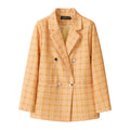 Women's Fall Elegant Slimming Blazer + Top 2026 | Casual Blouse - Orange Red