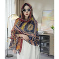 Women's Summer Ethnic Retro Frog Button Sun-Protection Shawl 2026 - As Pictured