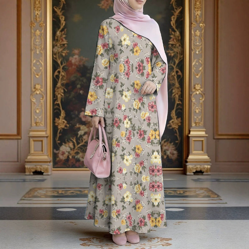 Women's Summer Office Long Sleeve Printed Set 2026 | 2 Piece Outfit Set - 3K6Y26M26EWC5V801