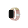 For apple watch9 Color Block Woven Nylon Buckle Stretch Ring Apple s8 Band iwatch7654se