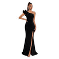 Women's One-Shoulder Slim Fit Sexy Classic Socialite Evening Gown