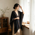 Women's Ethnic Shawl + Cape 2026 - Red