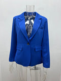 Women's Casual Fashion Lapel Collar Fitted Blazer 2026 - Black