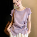 Summer Fashion Slimming Patchwork Twist Top