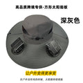 solar fan hat square outdoor camouflage big brim hat uv protection sunshade mountaineering hat