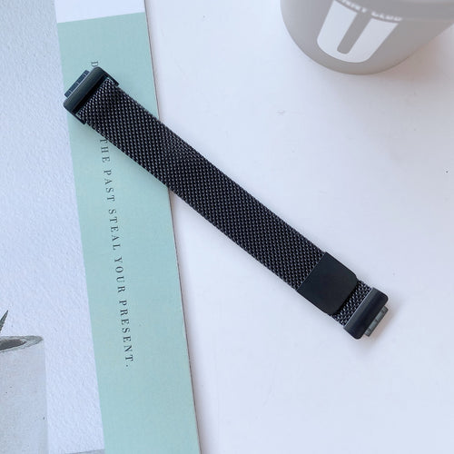 Factory In Stock Fits fitbit inspir Band Smart Capable Bracelet Swap Beige Lily Net Grid Metal Band