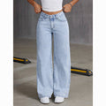 Casual High Waist Loose Straight Leg Pants