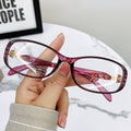 Presbyopia Glasses Fox Head Blue-Light Glasses Women Fashionable Trendy Older Adults One Women HD Anti-Blue-Light Reading