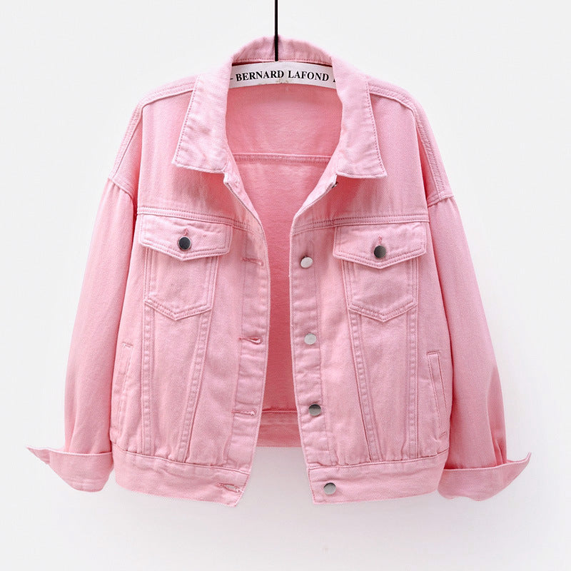 Women's Fall Korean Casual Plus Size Long Sleeve Loose Cropped Jacket + Top 2026 - White