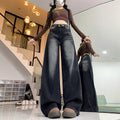 Fall K-Pop Slimming High Waist Loose Straight Leg Wide Leg Pants + Pants