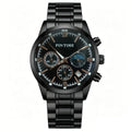 Overseas Export Multifunction Mens Watch Chronograph Time Glow Date Waterproof Stainless With Quartz Watch Drop Ship
